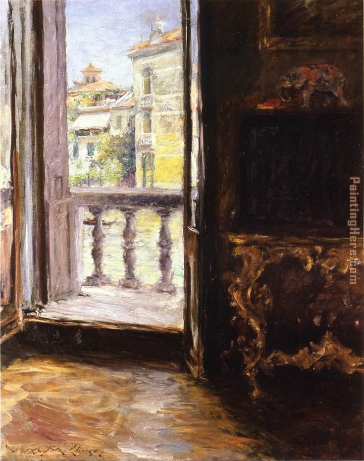Venetian Balcony painting - William Merritt Chase Venetian Balcony art painting